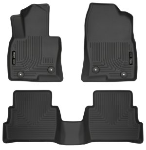 Mazda CX-5 Floor Liners - Front + Rear - Husky Liners - WeatherBeater - Black - 2017